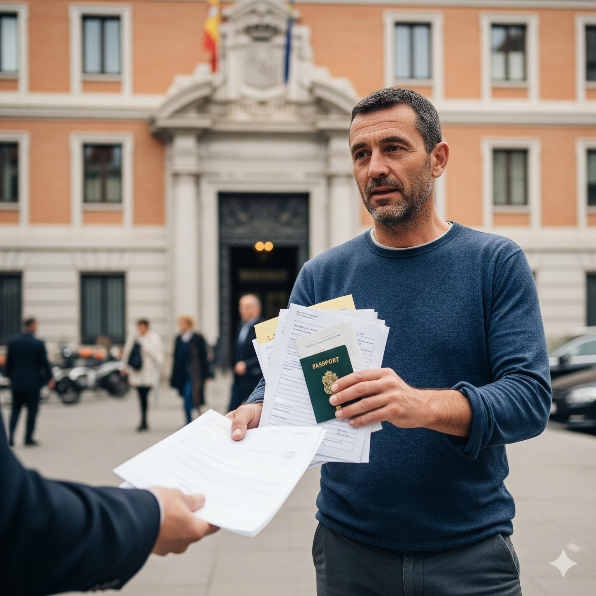 Acta de manifestaciones extranjería